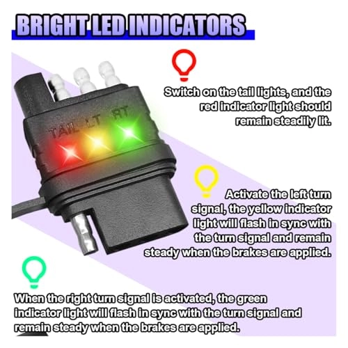 4-Way Flat Trailer Wiring Tester