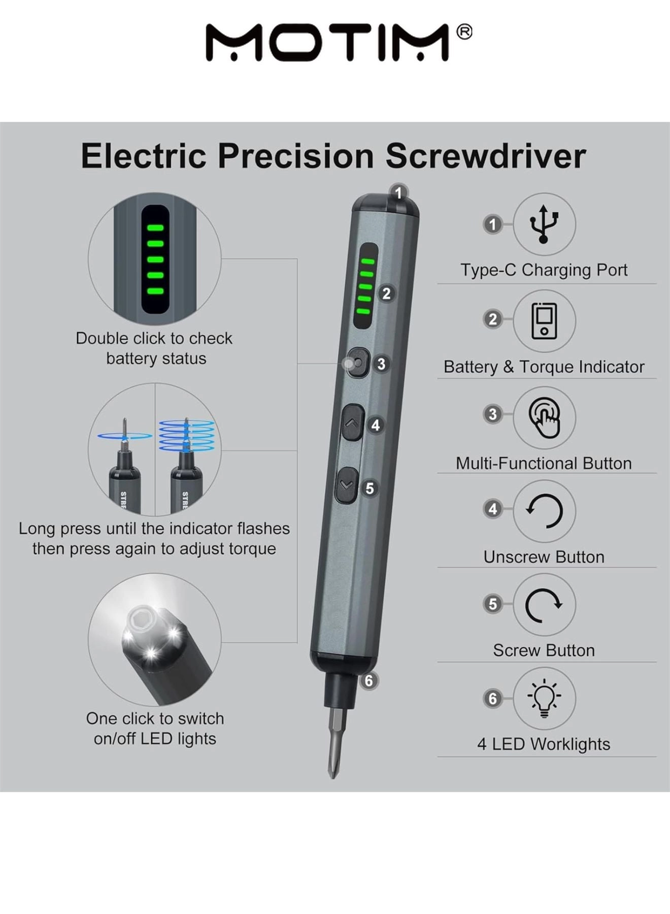 Electric Screwdriver Set - 68 in 1