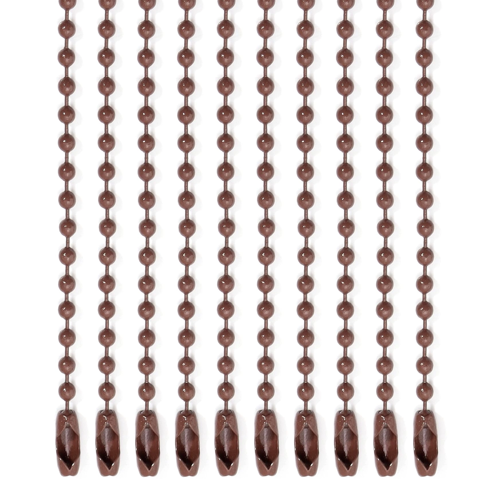 Ball Beads Chains - 10Pcs 4 Inch Red