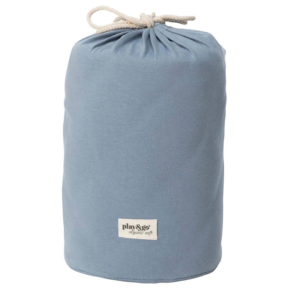 Playmat & Storage Bag - Organic Dusty Blue 6 months
