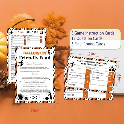 Halloween Feud Game - 15 years and up 18 pieces