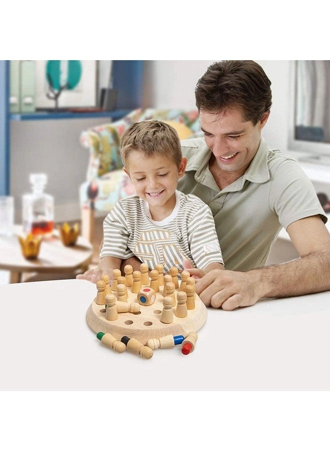 Wooden Memory Match Stick Chess Board - 3+