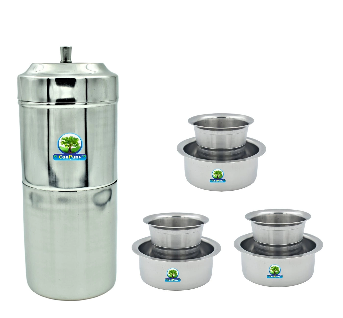 CooPany South Indian Filter + Traditional Kumbakonam Dabara Set