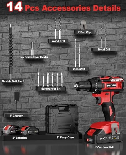 Hammer Drill - 2 x 2.0Ah