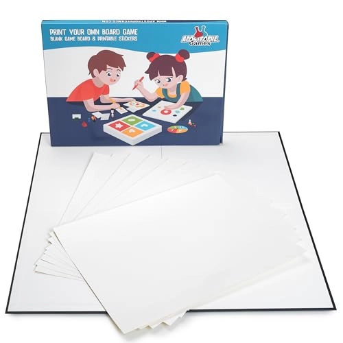 Print Your Own Board Game - 1 Game Board Blank Sticker Sheets