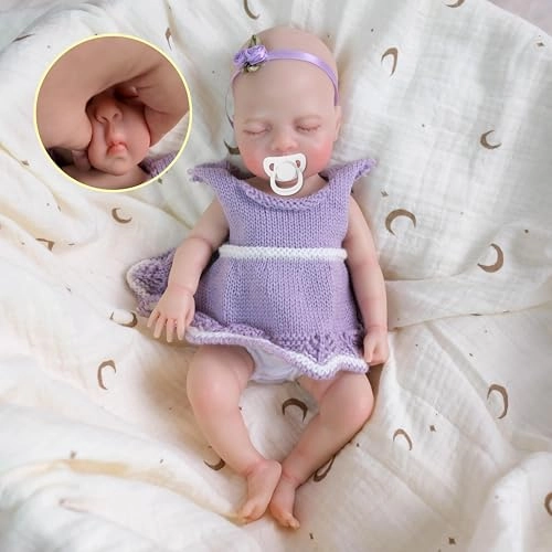 Reborn Baby Doll - 12 inch Vinyl Girl Ages 3+