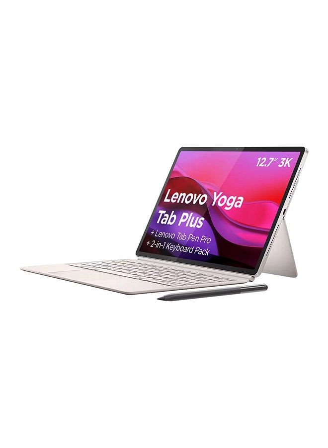 Yoga Tab Plus - 256GB 12.7" + 2-in-1 Keyboard Pack + Tab Pen Pro + LT310 Yoga True Wireless Earbuds