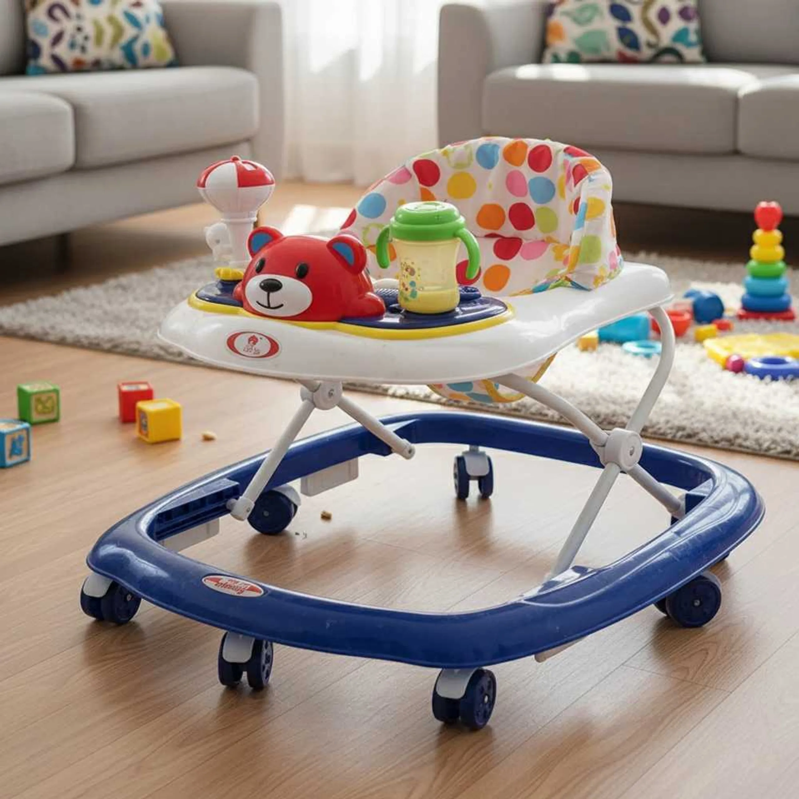 Baby Walker - With Wheels 3 Height Positions