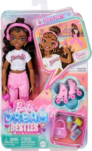 Brooklyn Fashion Doll - Posable Roller Skating Dark Brown Hair Ages 4+