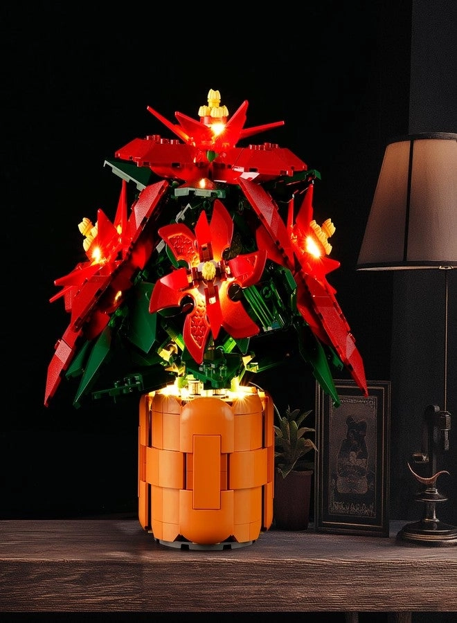 Light Kit for Lego Poinsettia - Innovative Led Lighting Compatible with Lego Icons 10370