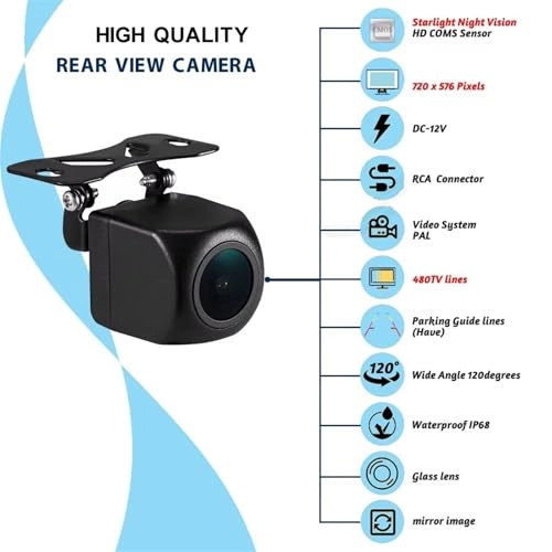 Reversing Camera Monitor Kit - Night Vision RCA 720*576 pixels