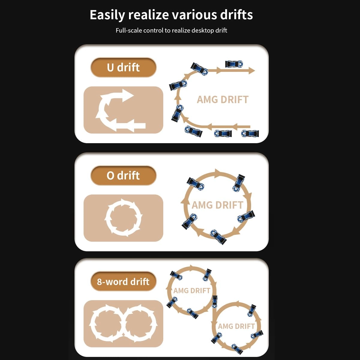 Mini RC Drift Racing Car - 1/43