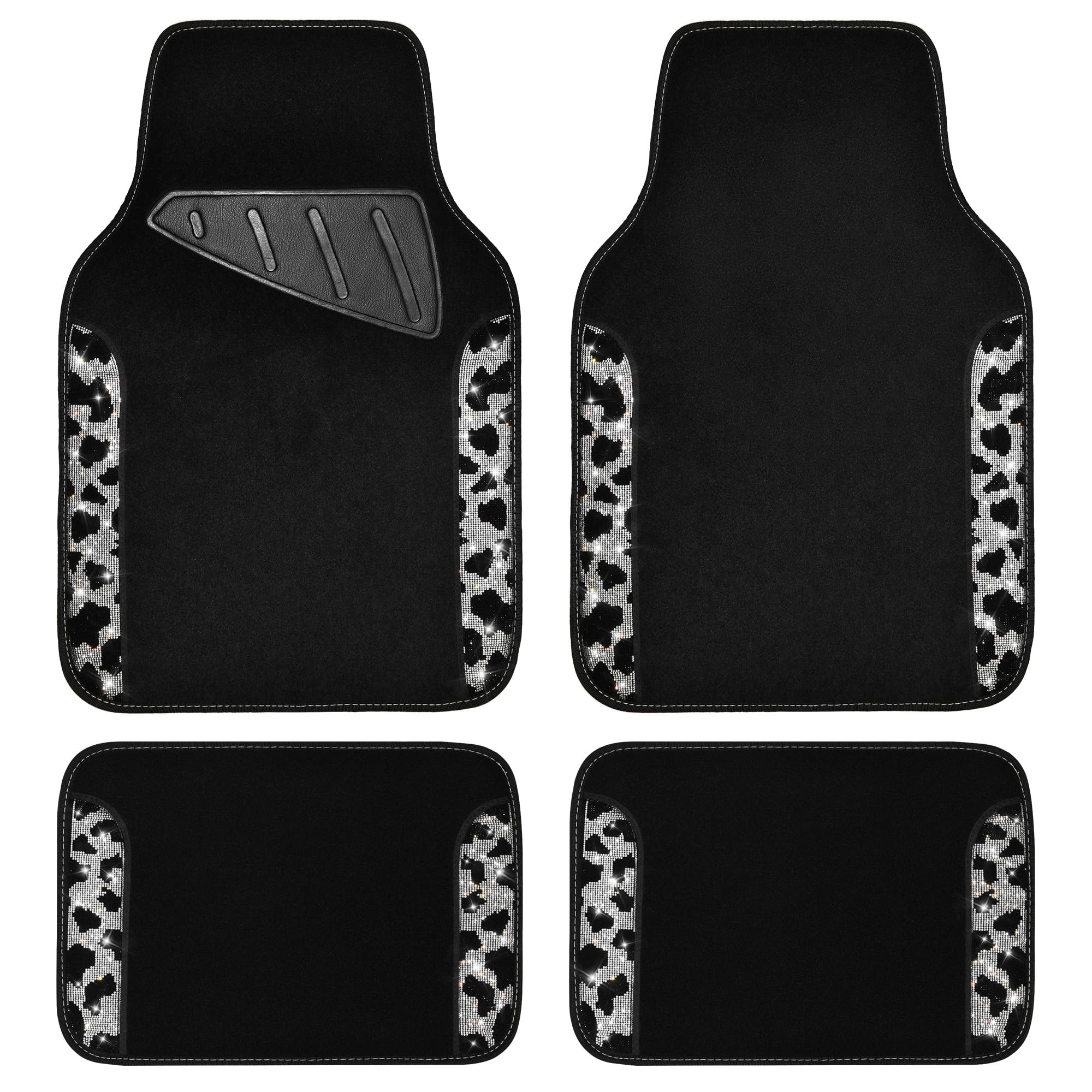 Bling Diamond Car Mats - 4.0 Count Universal Fit