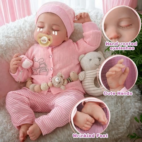 Reborn Baby Doll - 20 inch Heartbeat Ages 3+