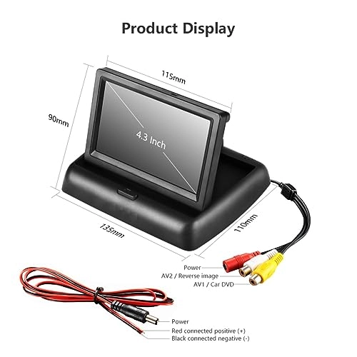 Folding Car Display - 4.3 inch