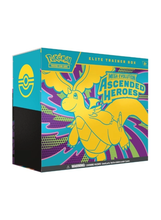 Mega Evolution Ascended Heroes Elite Trainer Box - 9 booster packs 65 card sleeves + Random 1 Piece