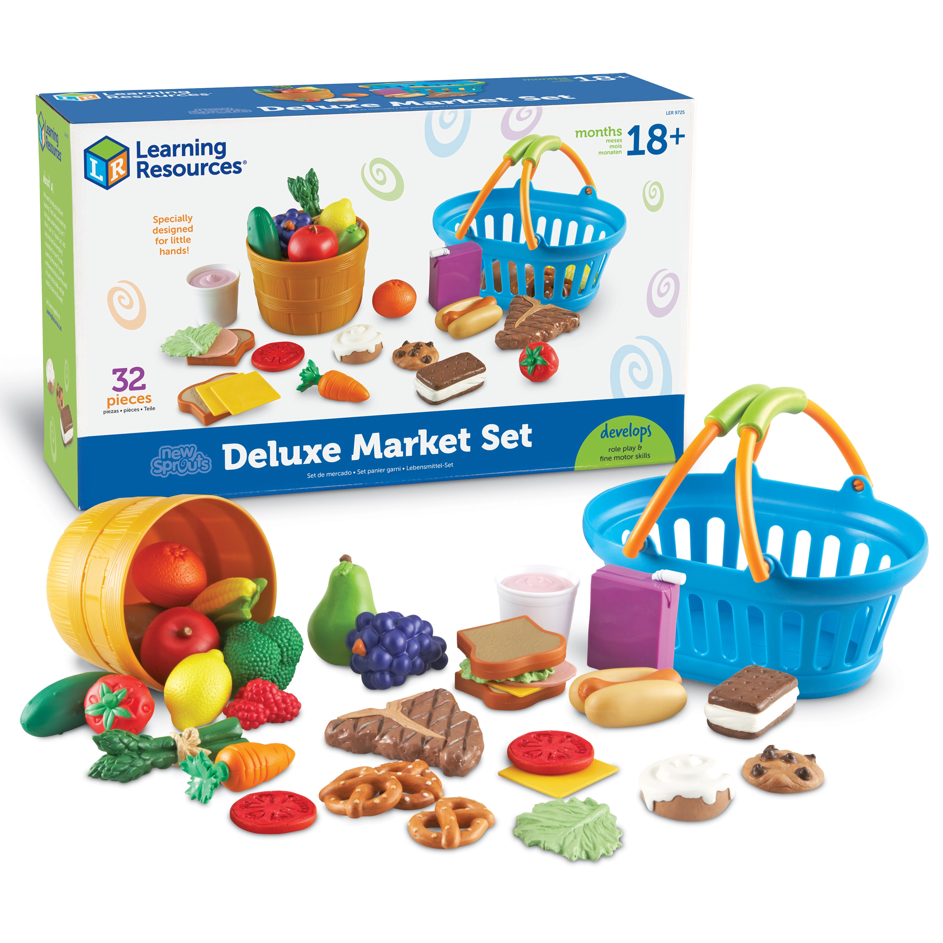 Learning Resources New Sprouts Deluxe Market Set - 3-6 years 25 pieces