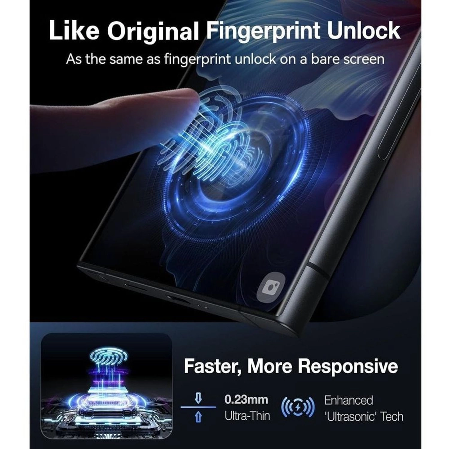 Privacy Screen Protector Galaxy S24 Ultra - Tempered Glass