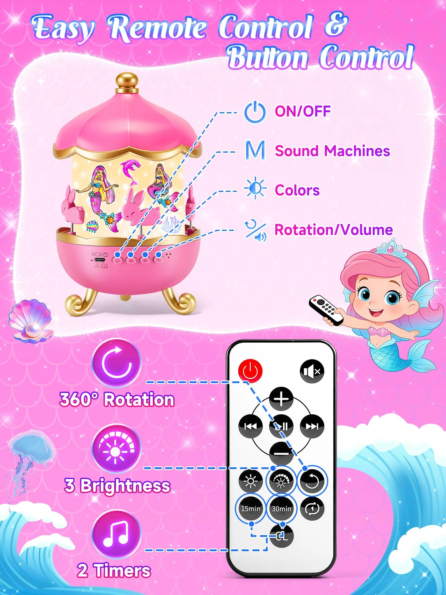 WH-E11 - Battery Powered Bb pink