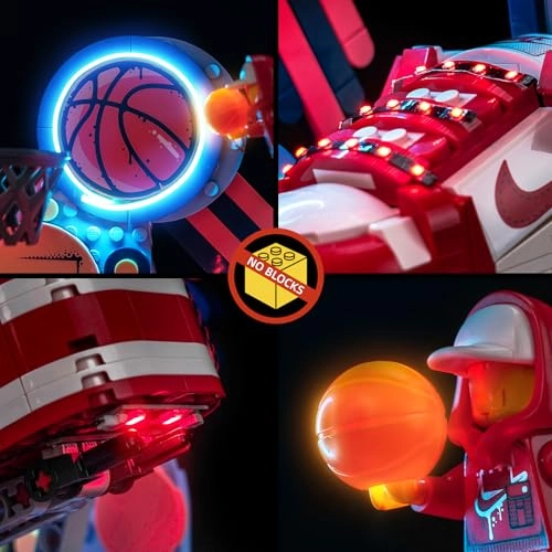 LED Light Set - Compatible with 43021 Nike Dunk Trickshot red