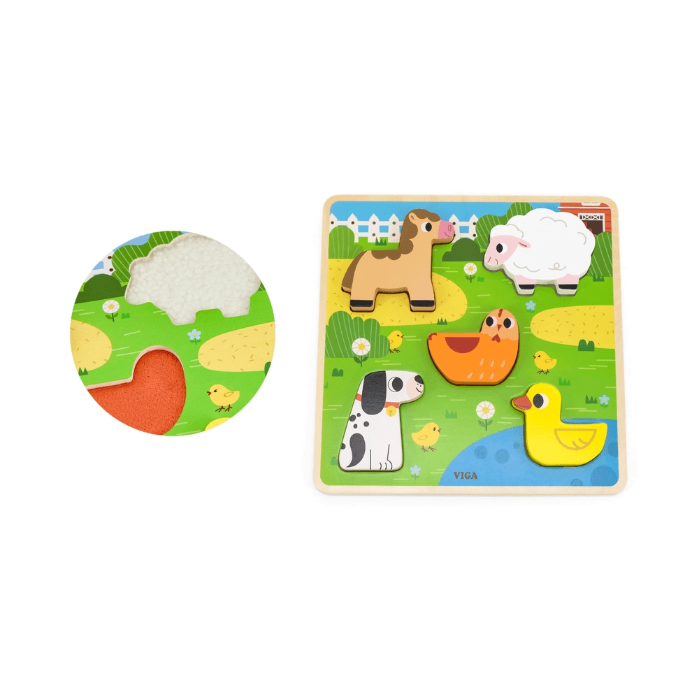 Tactile Puzzle - Suitable for 18 months & above 5 Pcs