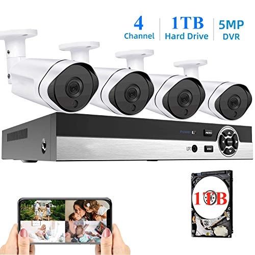 Security Camera System - 4PCS 4Channel 4MP