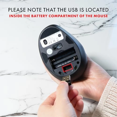 Vertical Ergonomic Mouse - Bluetooth & 2.4G Wireless