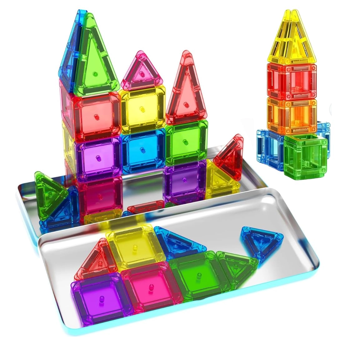 Jinhua Xinli Magnetech Industrial And Trading Co., Ltd Magnetic Tiles - Geometric Shapes 36 pcs