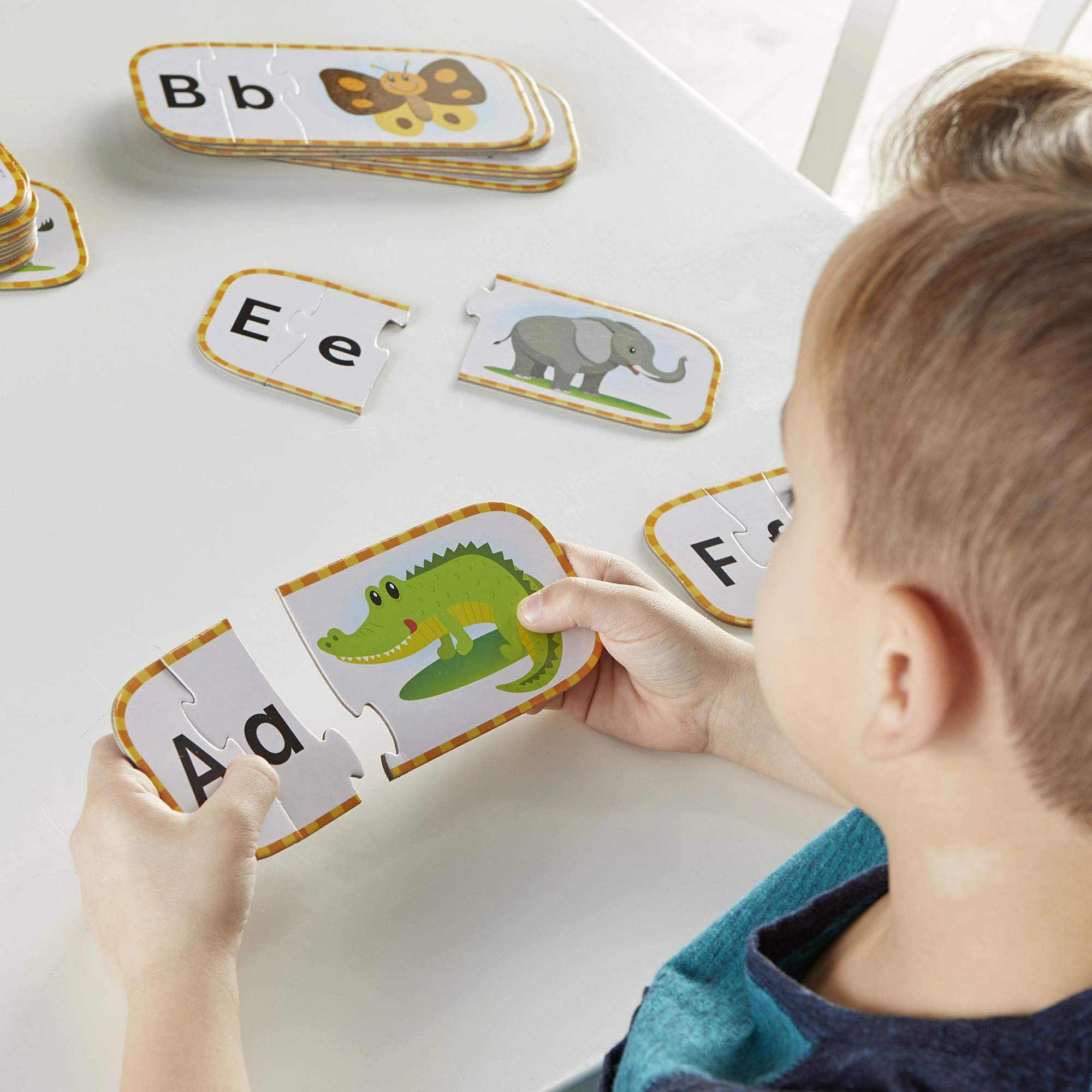 Upper And Lowercase Alphabet Puzzle Cards - Suitable for 4 years and above 26 pieces