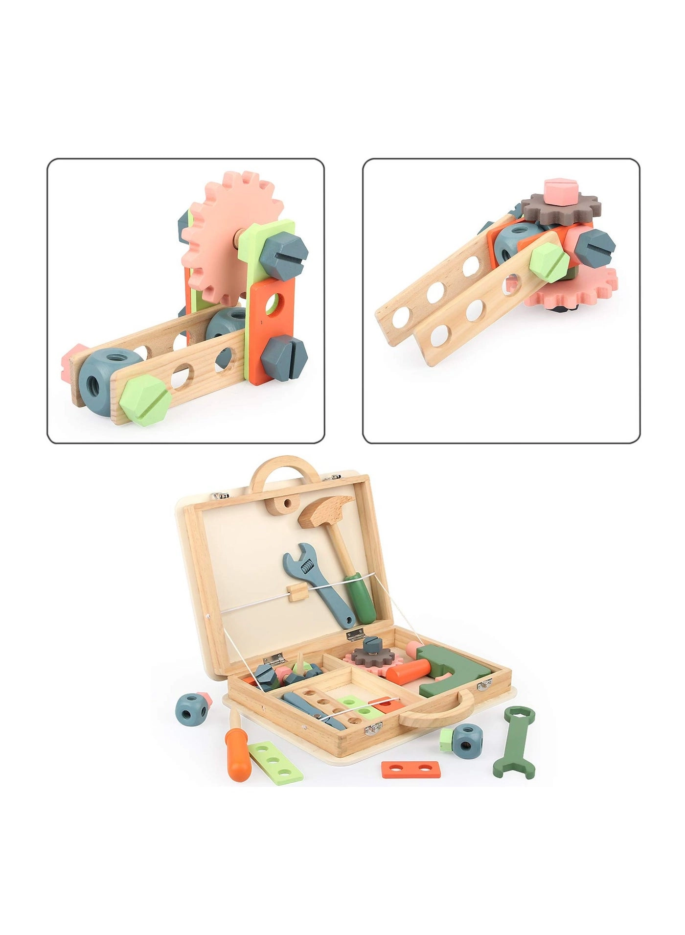 Wooden Tool Box - 43 pcs