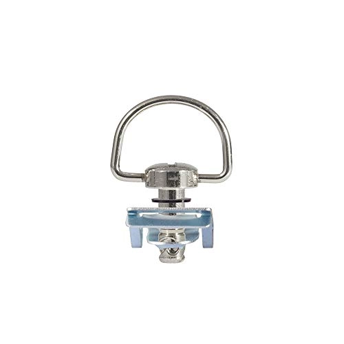 Quick Release D-Ring Race Fasteners - 17mm 10 Pack Chrome Silver