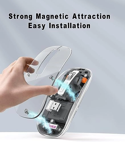 3 Mode Magnetic Ultra-Thin Mouse - Bluetooth USB