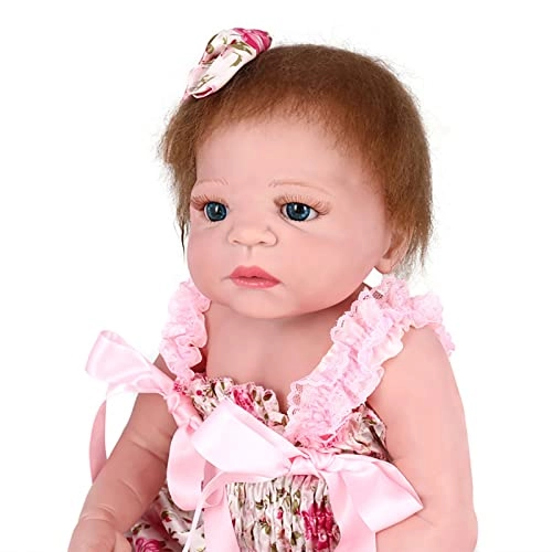 Reborn Baby Doll - 22 Inch Vinyl Brown Eyes