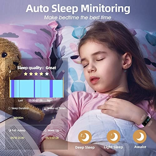 Fitness Tracker Watch - IP68 Waterproof Heart Rate Sleep Monitor