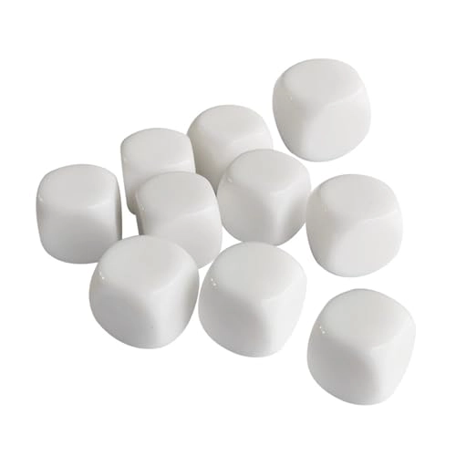 White Dices Cube - 10 pieces