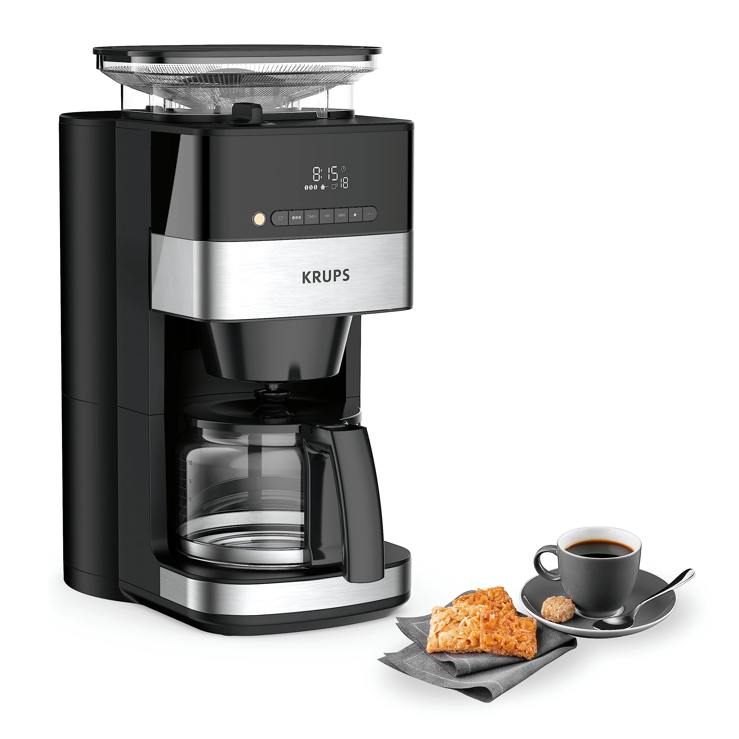 Krups KM8328 - Grinder 24-Hour Timer 3 Grinding Levels
