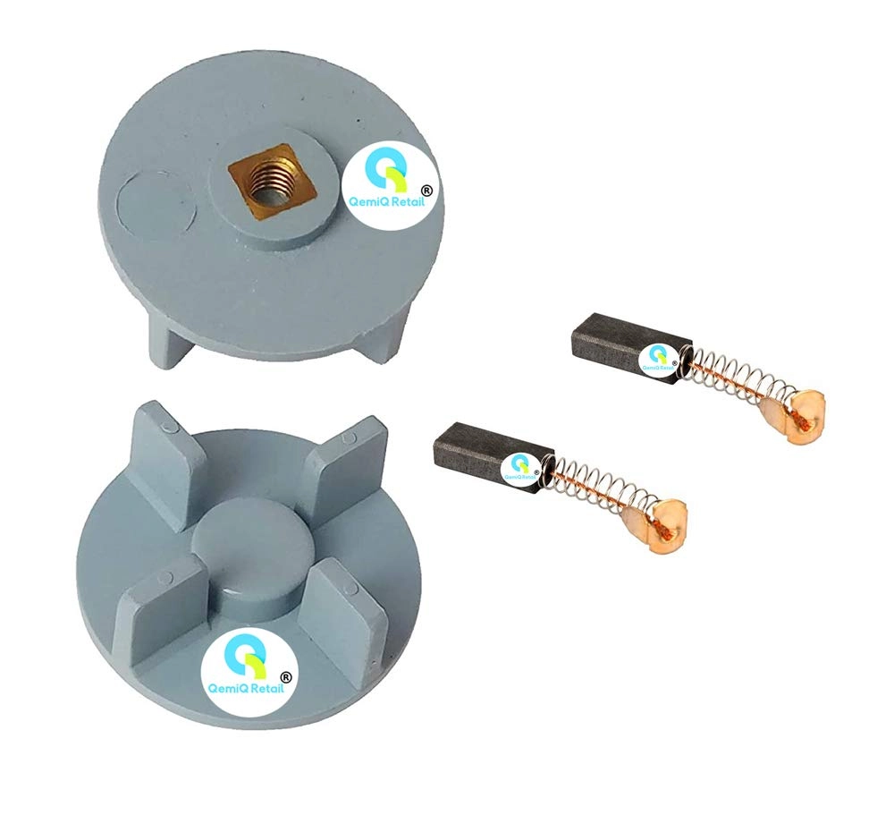 Carbon Brush - 2 set 4 piece + Motor Coupler - 1 unit