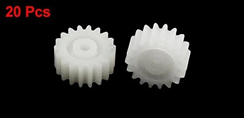 Motor Spindle Gear - 10mm x 2mm 18 Teeth 20 Pcs