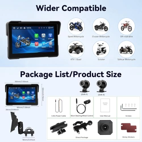Motorcycle Dual Dash Cam - 854480 pixels