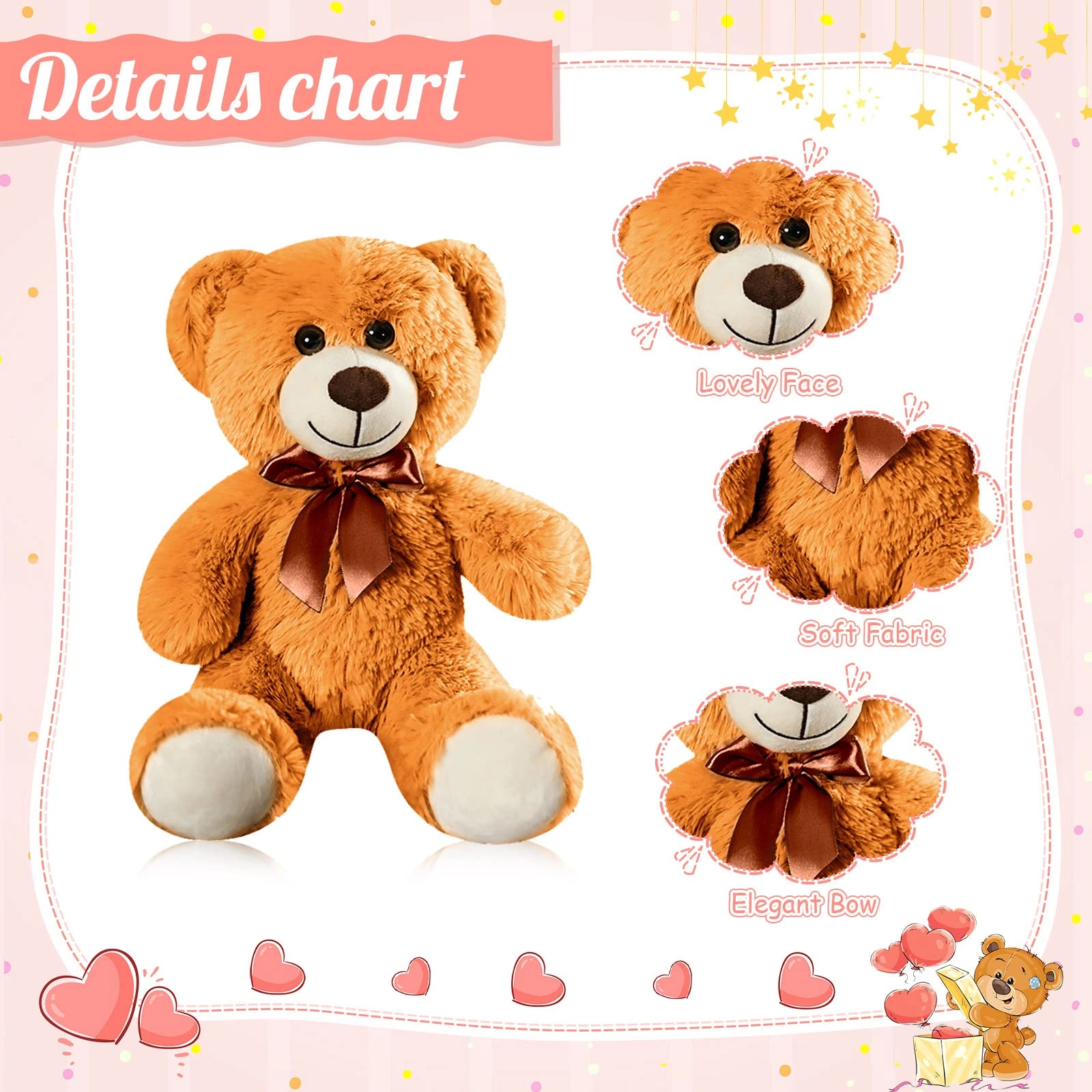 Teddy Bears - 10 Pcs 12 Inch