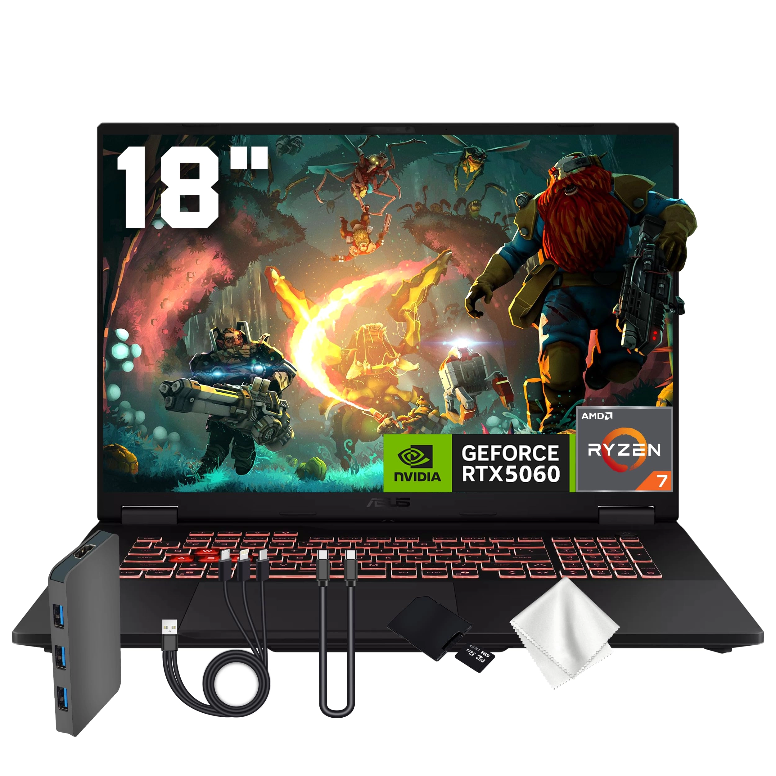 ASUS TUF A18 - 18'' Ryzen 7 260 16GB DDR5 1TB SSD
