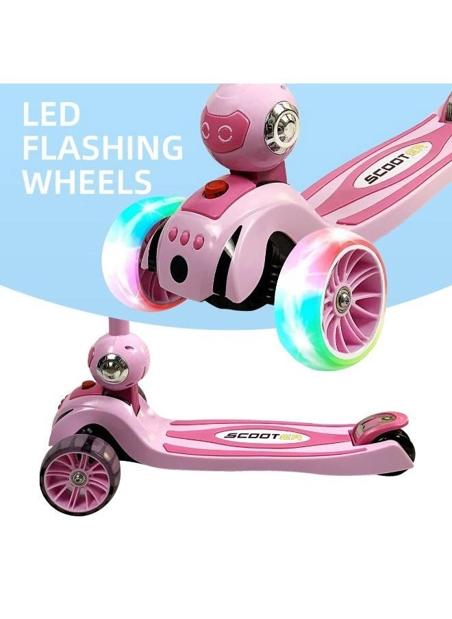 Adjustable 3-Wheel Kick Scooter