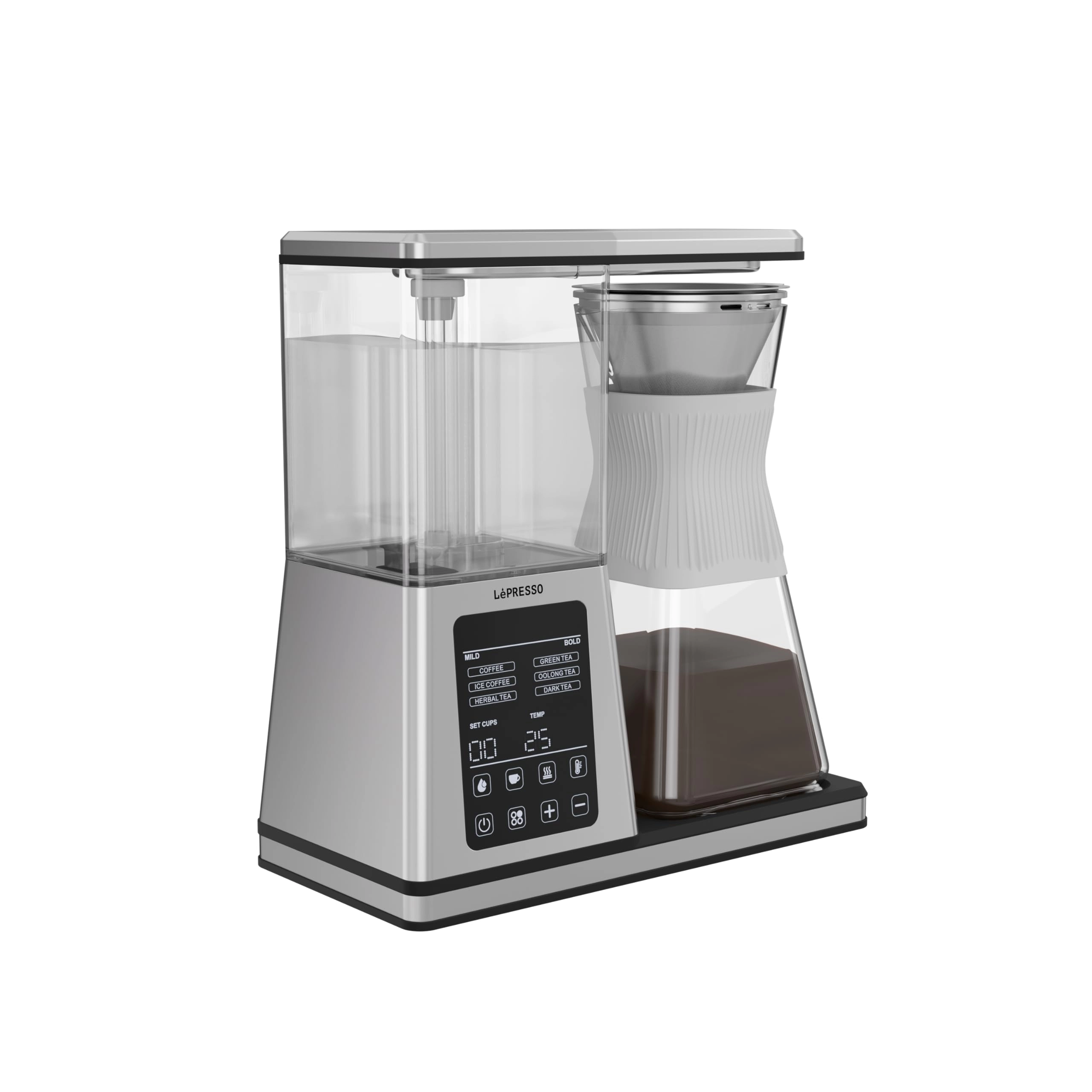 LePresso Crystal Brew - Drip Tea & Drip Coffee Smart Digital Control Keep-Warm
