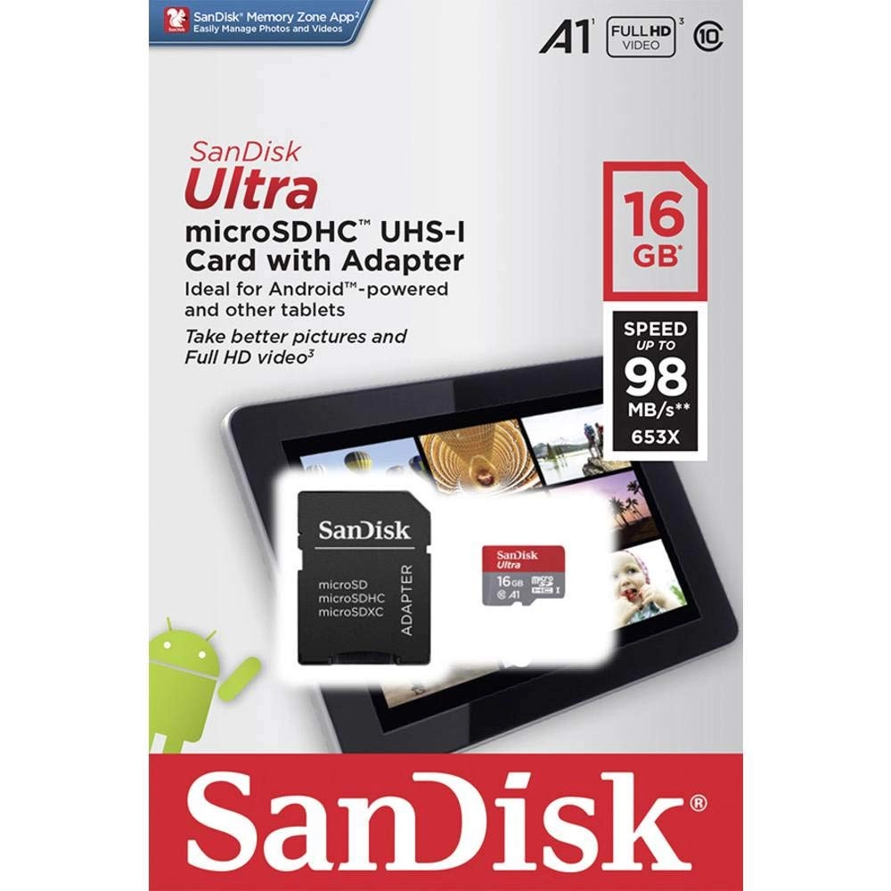 SanDisk Ultra MicroSDHC C10 16GB