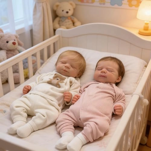 Pascale Reborn Baby Doll - 18 inch Vinyl Ages 3+ Bundle