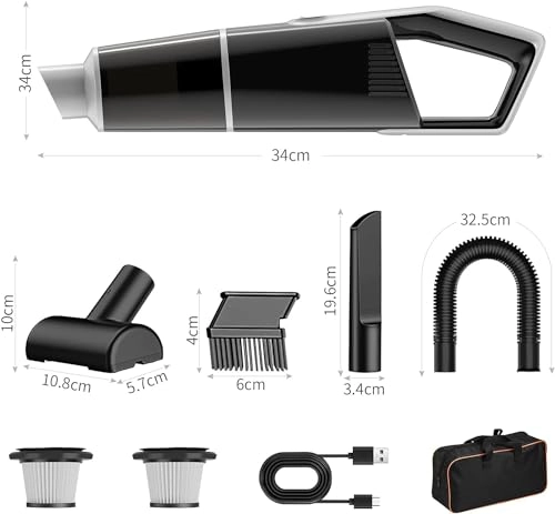 Car Vacuum Cleaner - 10000Pa Cordless 30 minutes