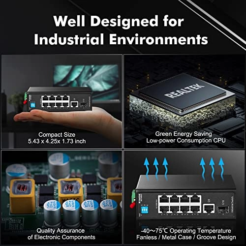 8FE + 2GE + 1SFP 10-ports