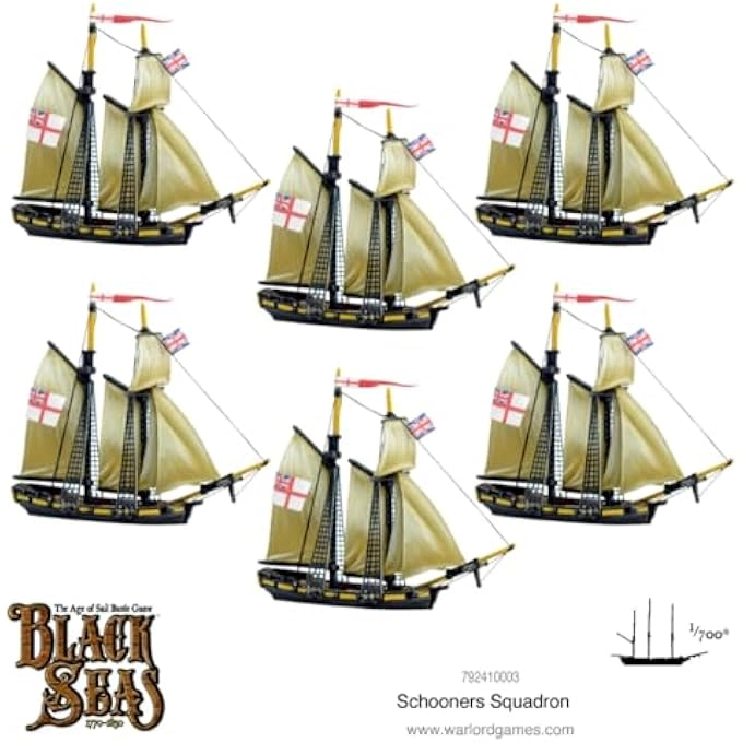 BLACK SEAS: SCHOONERS SQUADRON Model Kit (792410003)