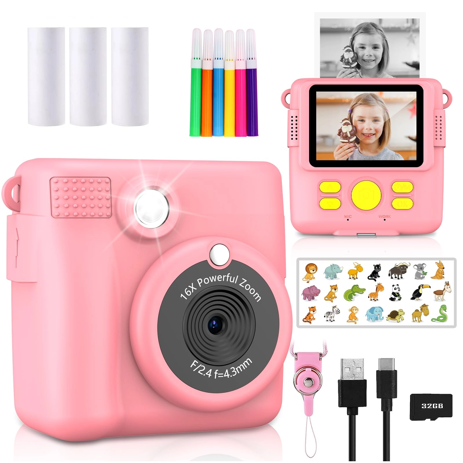 RADEKLY Instant Print Camera