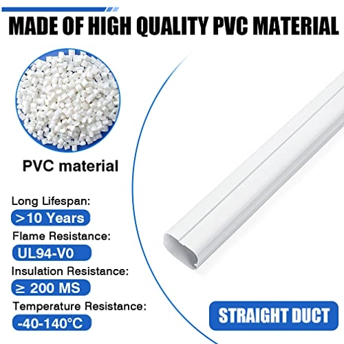 Straight Duct - 3" x 3.3 Feet PVC